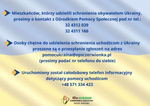 Informacja dla mieszkańców, którzy udzielili sc